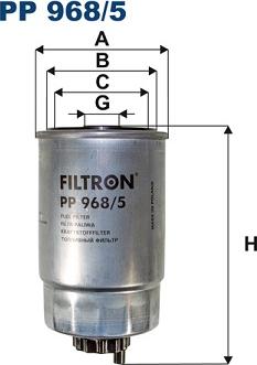 Filtron PP968/5 - Топливный фильтр avtokuzovplus.com.ua