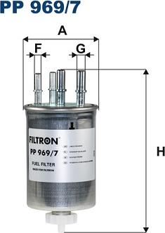 Filtron PP 969/7 - Паливний фільтр autocars.com.ua