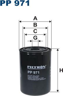 Filtron PP971 - Топливный фильтр autodnr.net