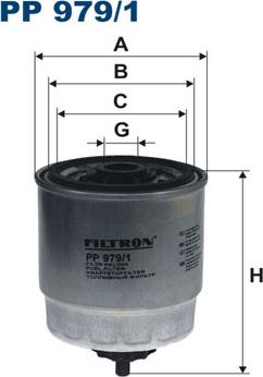 Filtron PP979/1 - Топливный фильтр autodnr.net