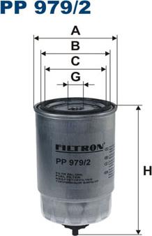 Filtron PP979/2 - Паливний фільтр autocars.com.ua