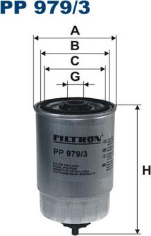 Filtron PP979/3 - Паливний фільтр autocars.com.ua