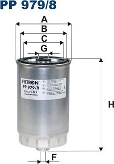 Filtron PP 979/8 - Топливный фильтр avtokuzovplus.com.ua