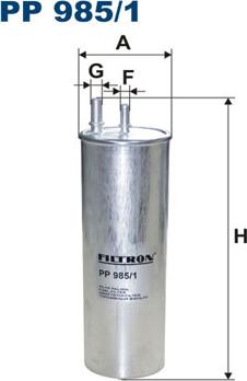 Filtron PP985/1 - Топливный фильтр avtokuzovplus.com.ua