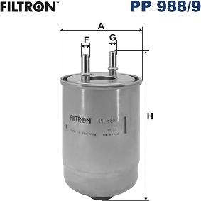 Filtron PP 988/9 - Паливний фільтр autocars.com.ua