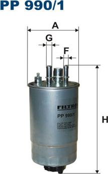 Filtron PP990/1 - Паливний фільтр autocars.com.ua