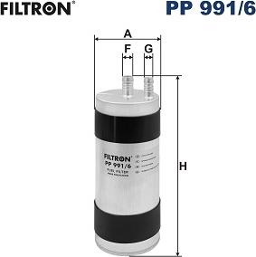 Filtron PP 991/6 - Паливний фільтр autocars.com.ua