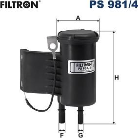 Filtron PS 981/4 - Паливний фільтр autocars.com.ua