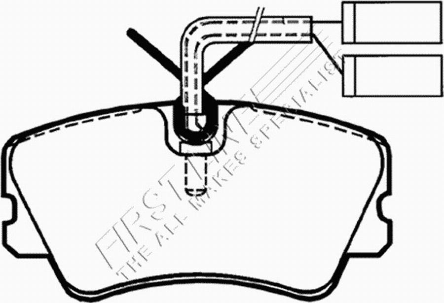 First Line FBP1277 - Тормозные колодки, дисковые, комплект autodnr.net