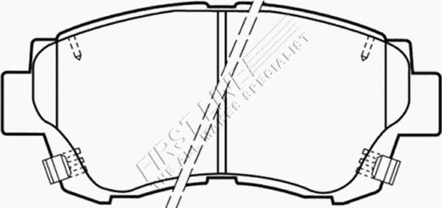 First Line FBP1632 - Тормозные колодки, дисковые, комплект autodnr.net