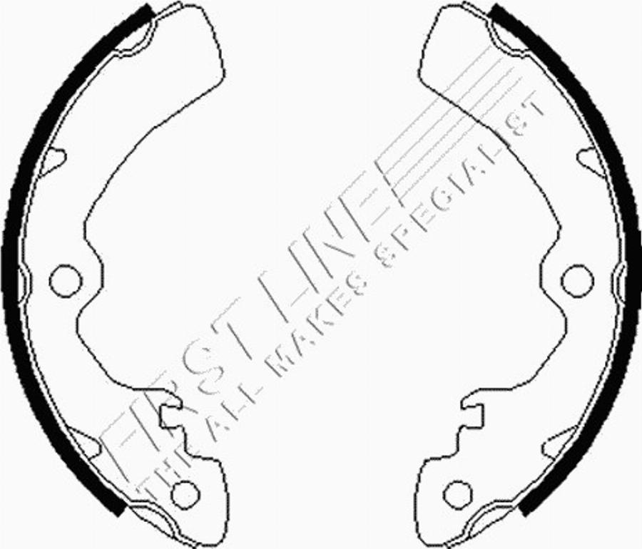 First Line FBS100 - Комплект тормозных колодок, барабанные autodnr.net