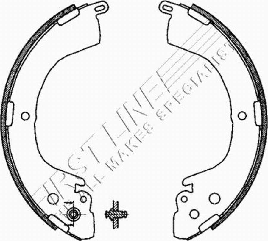 First Line FBS606 - Комплект тормозных колодок, барабанные autodnr.net