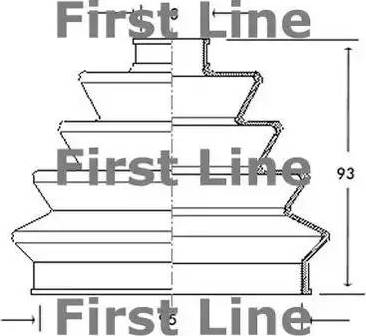 First Line FCB2024 - Пильник, приводний вал autocars.com.ua