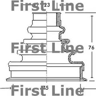 First Line FCB2033 - Пыльник, приводной вал autodnr.net