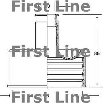 First Line FCB2035 - Пильник, приводний вал autocars.com.ua