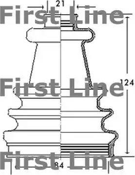 First Line FCB2166 - Пильник, приводний вал autocars.com.ua