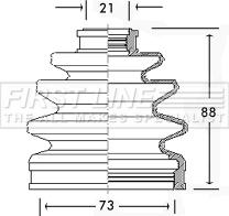 First Line FCB2247 - Пильник, приводний вал autocars.com.ua