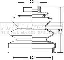 First Line FCB2288 - Пильник, приводний вал autocars.com.ua