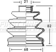 First Line FCB2314 - Пильник, приводний вал autocars.com.ua