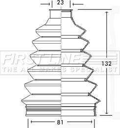 First Line FCB2322 - Пильник, приводний вал autocars.com.ua