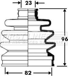 First Line FCB2369 - Пильник, приводний вал autocars.com.ua