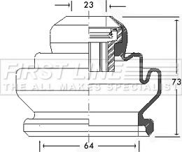 First Line FCB2440 - Пыльник, приводной вал autodnr.net