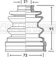 First Line FCB2546 - Пильник, приводний вал autocars.com.ua