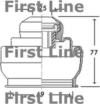 First Line FCB2633 - Пильник, приводний вал autocars.com.ua