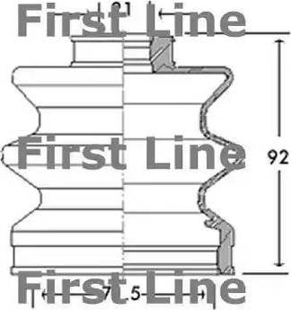 First Line FCB2675 - Пильник, приводний вал autocars.com.ua