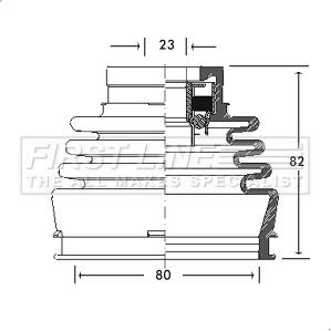 First Line FCB2689 - Пильник, приводний вал autocars.com.ua