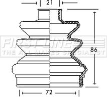 First Line FCB2694 - Пильник, приводний вал autocars.com.ua