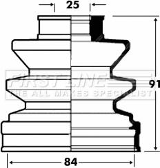 First Line FCB2828 - Пильник, приводний вал autocars.com.ua