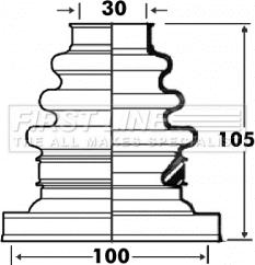 First Line FCB2883 - Пильник, приводний вал autocars.com.ua