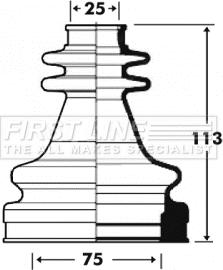 First Line FCB2914 - Пильник, приводний вал autocars.com.ua