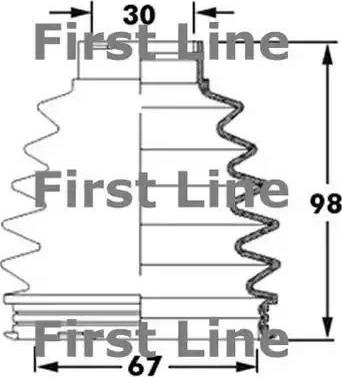 First Line FCB6003 - Пыльник, приводной вал autodnr.net