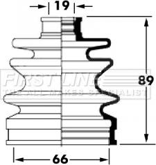First Line FCB6043 - Пильник, приводний вал autocars.com.ua