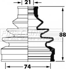 First Line FCB6045 - Пильник, приводний вал autocars.com.ua