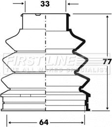 First Line FCB6095 - Пыльник, приводной вал autodnr.net