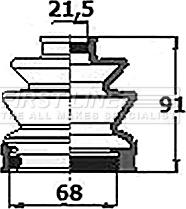 First Line FCB6153 - Пильник, приводний вал autocars.com.ua