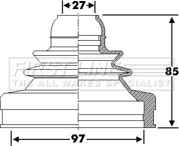 First Line FCB6286 - Пильник, приводний вал autocars.com.ua