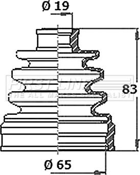 First Line FCB6363 - Пыльник, приводной вал autodnr.net