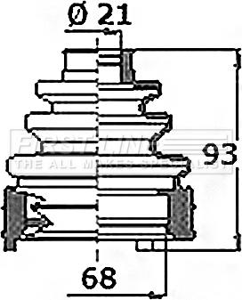 First Line FCB6418 - Пильник, приводний вал autocars.com.ua