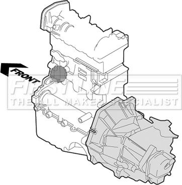 First Line FEM4195 - Подушка, підвіска двигуна autocars.com.ua