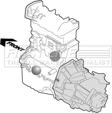 First Line FEM4063 - Подушка, підвіска двигуна autocars.com.ua
