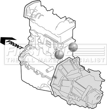 First Line FEM3147 - Подушка, підвіска двигуна autocars.com.ua