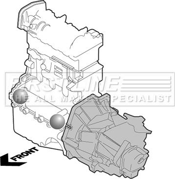 First Line FEM3296 - Подушка, підвіска двигуна autocars.com.ua