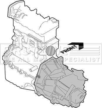 First Line FEM3490 - Подушка, підвіска двигуна autocars.com.ua