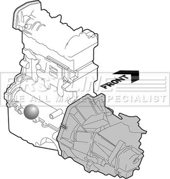 First Line FEM3592 - Подушка, підвіска двигуна autocars.com.ua