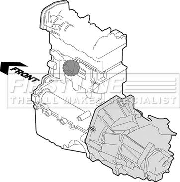 First Line FEM3633 - Подушка, підвіска двигуна autocars.com.ua