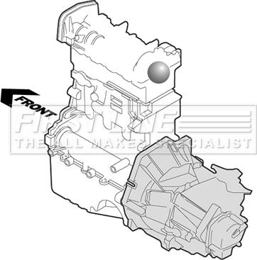 First Line FEM4065 - Подушка, підвіска двигуна autocars.com.ua